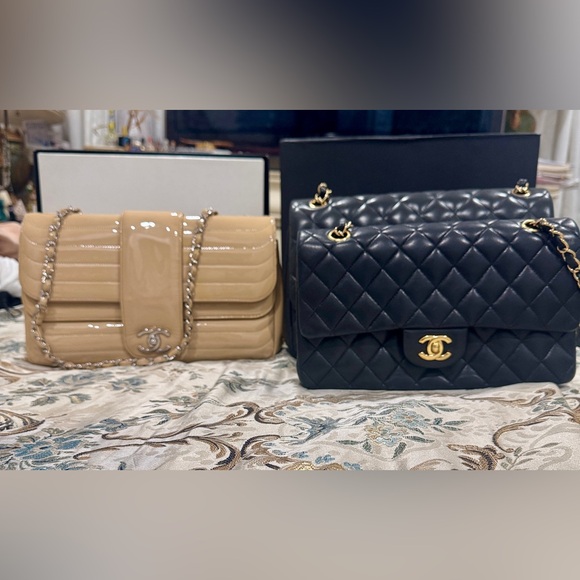 Chanel single flap nude/beige classic bag - Picture 14 of 15